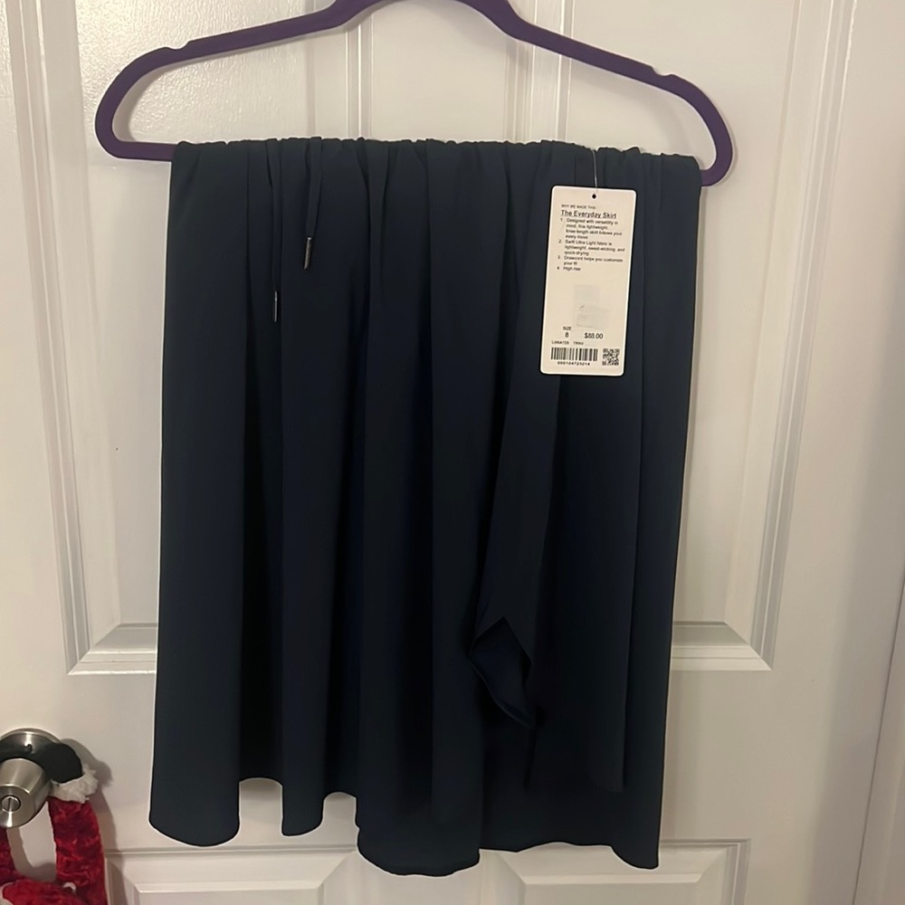 Lululemon Womens Navy Blue Every Day Skirt Size 8
